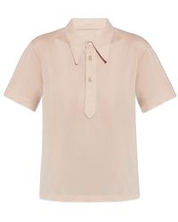 Maison Margiela - Short Sleeved Buttoned Polo Shirt - Lyst