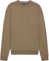 BOSS - Solid Color Sweatshirt - Lyst
