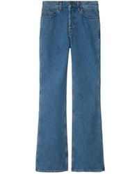 Burberry - High Waist Bootcut Jeans - Lyst