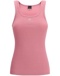Pinko - Multicolor Cotton Sleeveles T - Lyst