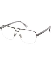 ZEGNA - Rectangular Pilot Frame Glasses - Lyst