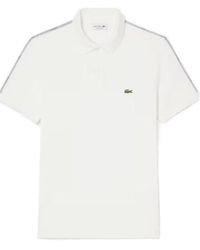 Lacoste - Regular Fit Logo Stripe Polo Shirt - Lyst