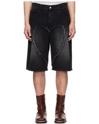 Carne Bollente - Love Belt Loop Denim Shorts - Lyst