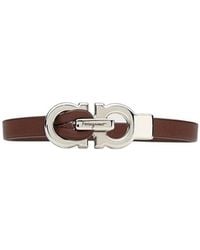 Ferragamo - Gancini Leather Bracelet - Lyst