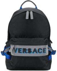 Versace - Logo Embossed Backpack - Lyst
