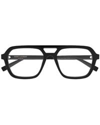 Saint Laurent - Eyewear Pilot Frame Glasses - Lyst