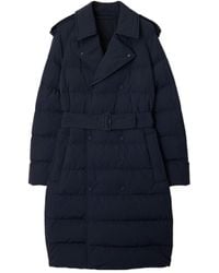 Burberry - Logo-Appliqué Puffer Coat - Lyst