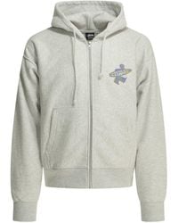 Stussy - Stüssy Pixel Logo Zip Hoodies - Lyst