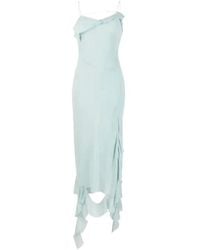 Acne Studios - Asymmetric Ruffled Midi Dress - Lyst
