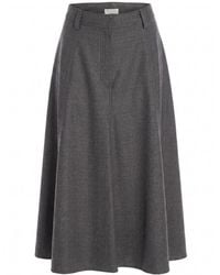 Brunello Cucinelli - A-Line Panelled Midi Skirt - Lyst