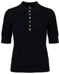 Paul Smith - Ps Paul Smith Decorative Buttoned Polo Jumper - Lyst