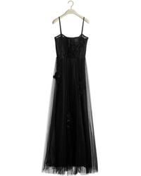 Dior - Embroidered Long Dress - Lyst