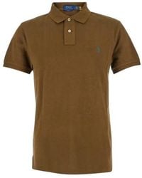 Polo Ralph Lauren - Logo Embroidered Short-Sleeved Polo Shirt - Lyst