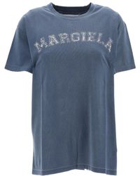 Maison Margiela - Logo Printed Crewneck T-Shirt - Lyst