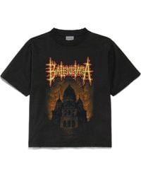 Balenciaga - Cotton Sacré Cœur T-Shirt - Lyst