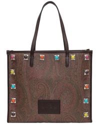 Etro - Medium Paisley Crown Me Shopping Bag - Lyst
