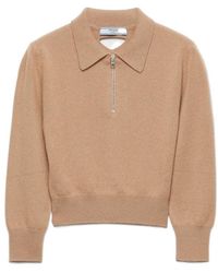 Prada - Half-Zipped Knitted Jumper - Lyst