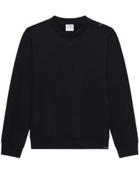 Courreges - Buttoned Jersey Sweatshirt - Lyst