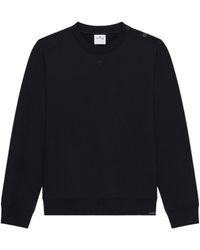 Courreges - Buttoned Jersey Sweatshirt - Lyst
