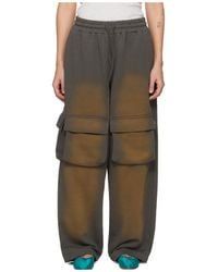 OPEN YY - Washed Pocket Baggy Sweatpants - Lyst