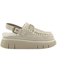Mou - Bounce Logo Lettering Slingback Mules - Lyst