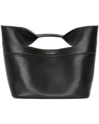 McQueen - Logo-Printed Small Top Handle Bag - Lyst