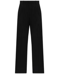 Balmain - Pleated Wide-Leg Trousers - Lyst