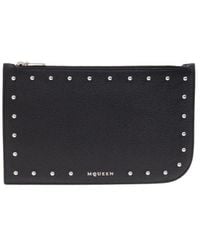 McQueen - Sling Stud Embellished Zipped Pouch - Lyst