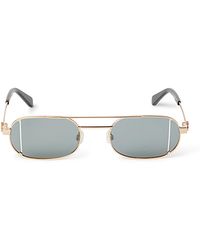 Off-White c/o Virgil Abloh - Oval Frame Sunglasses - Lyst