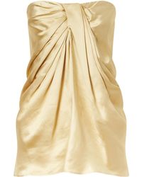 TOVE - Strapless Draped Top - Lyst