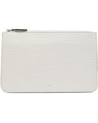 TOTEME - Crocodile Pattern Clutch Bag - Lyst
