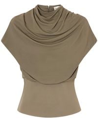 Kallmeyer - Gathered Draped Jersey Top - Lyst