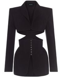 Mugler - Cut-Out Detailing Blazer - Lyst