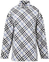Burberry - Plaid Long-Sleeve Shirt - Lyst