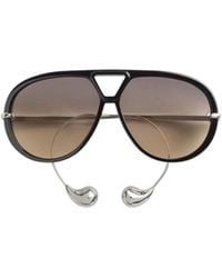 Bottega Veneta - Eyewear Aviator Frame Sunglasses - Lyst
