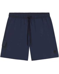 BOSS - Boss Logo Patch Drawstring Swim Shorts - Lyst