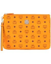MCM - Logo Alphabet Printed Handbag - Lyst