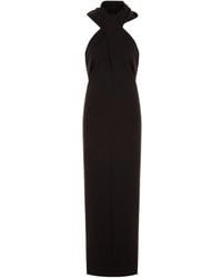 Saint Laurent - V-Neck Maxi Dress - Lyst
