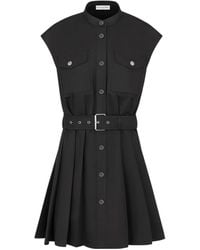 Dior - Short Dress In Cotton Gabardine - Lyst