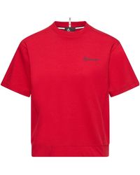Moncler - Logo Cotton T-Shirt - Lyst