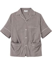 Hed Mayner - Plaid Short-Sleeved Shirt - Lyst
