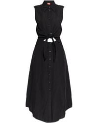 DIESEL - Button-Tie Dress - Lyst