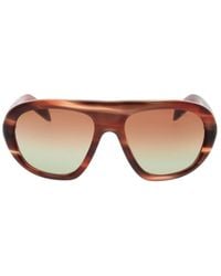 Prada - Eyewear Oversized Pilot Sunglasses - Lyst