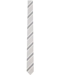Thom Browne - Striped Pointed Tip Tie - Lyst
