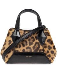 Jimmy Choo - Logo Printed Mini Handbag - Lyst