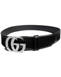 Gucci - Gg Marmont Logo Buckle Belt - Lyst