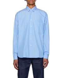 Lanvin - Striped Straight Hem Shirt - Lyst