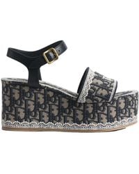 Dior - Dentelle Wedge Sandal - Lyst