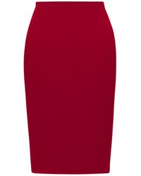 Saint Laurent - Mid-Rise Pencil Skirt - Lyst