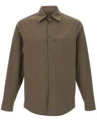 Aspesi - Snap Button Poplin Shirt - Lyst